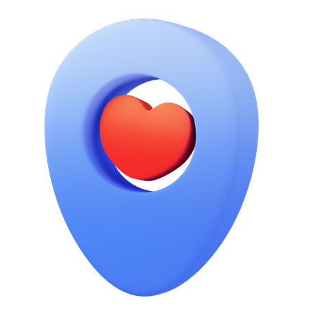 Love location  3D Icon