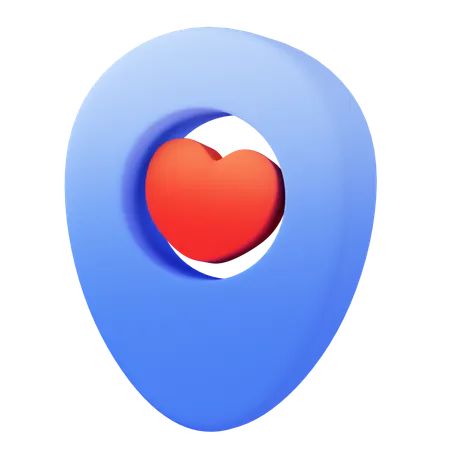 Love location  3D Icon