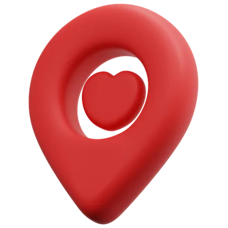 Love Location  3D Icon
