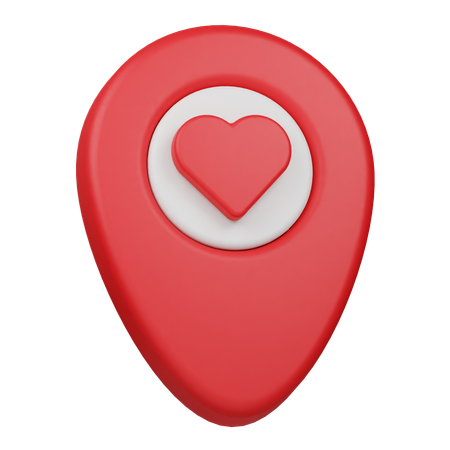 Love Location  3D Icon