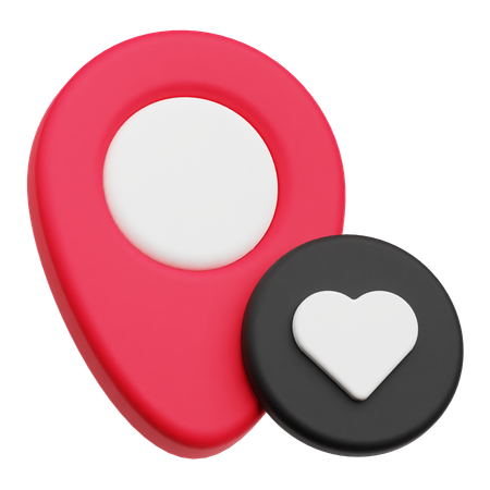 Love Location  3D Icon