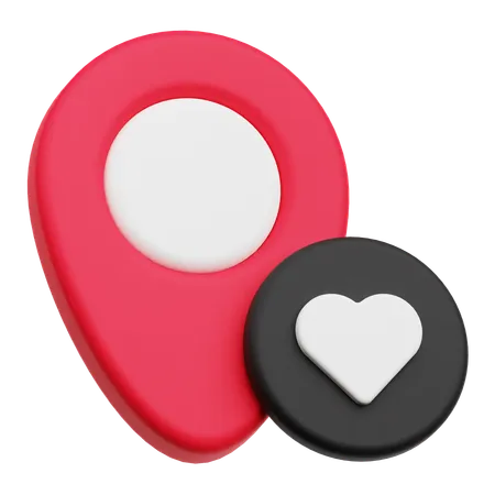 Love Location  3D Icon