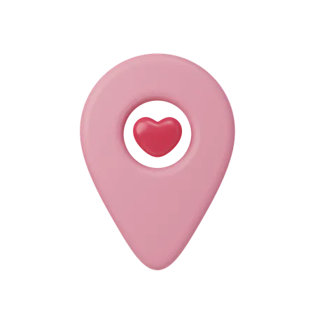 Love Location  3D Icon