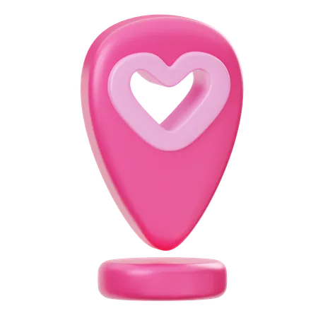 Love Location  3D Icon