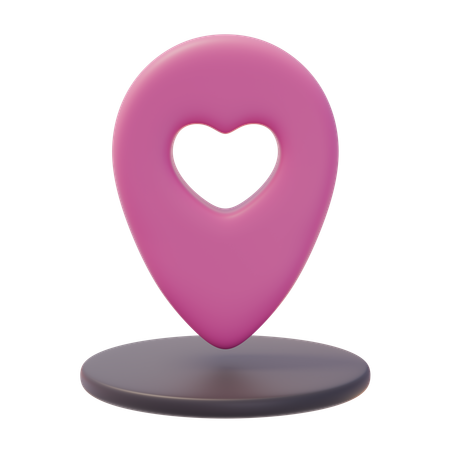 Love Location  3D Icon