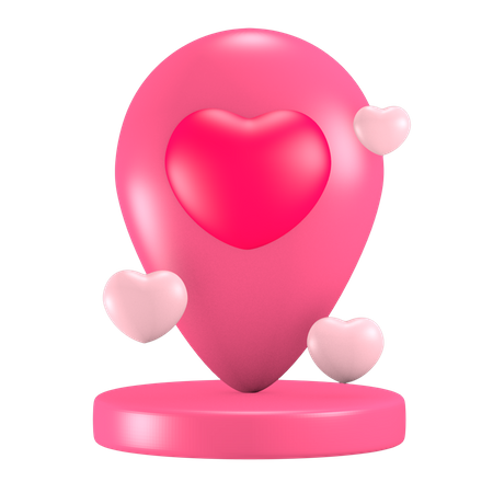 Love Location  3D Icon