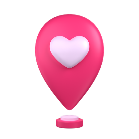 Love Location  3D Icon