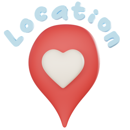 Love Location  3D Icon