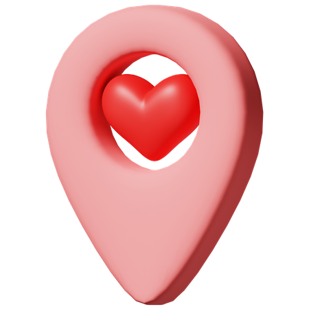 Love Location  3D Icon