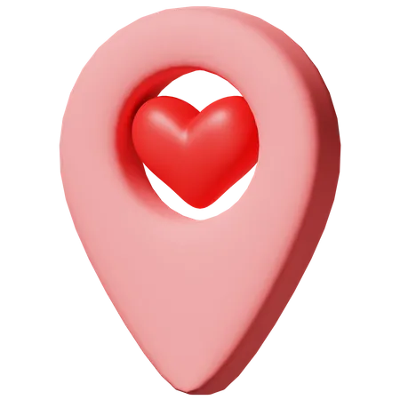 Love Location  3D Icon