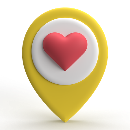 Love Location  3D Icon