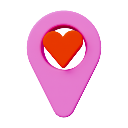Love Location  3D Icon