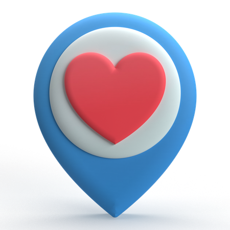 Love location  3D Icon