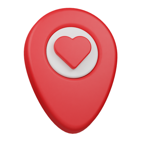 Love Location  3D Icon