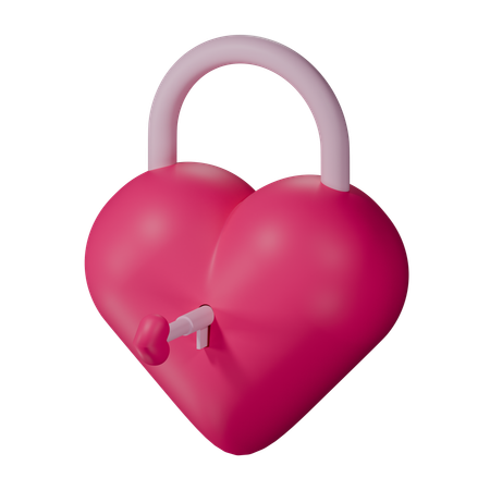 Love lock  3D Icon