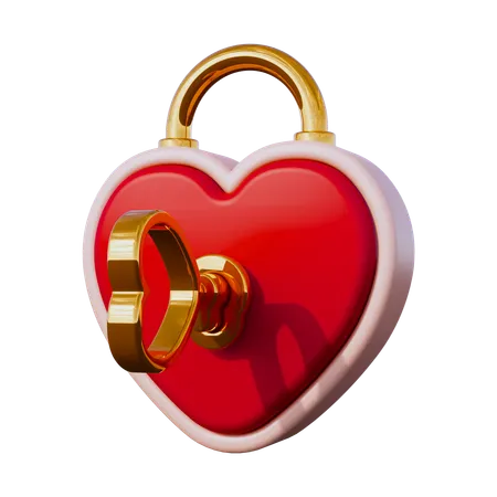 Love Lock  3D Icon