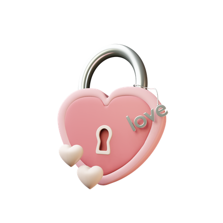 Love Lock  3D Icon