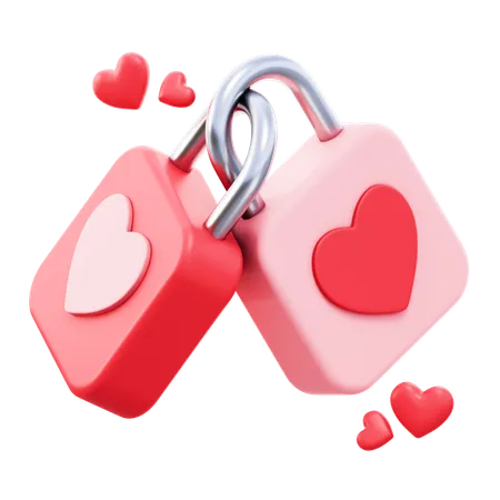 Love Lock  3D Icon