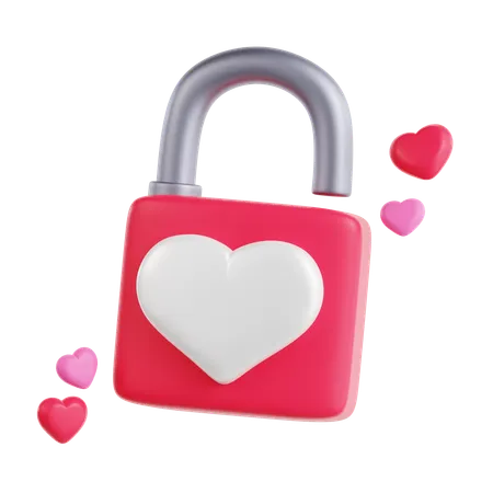 Love Lock  3D Icon