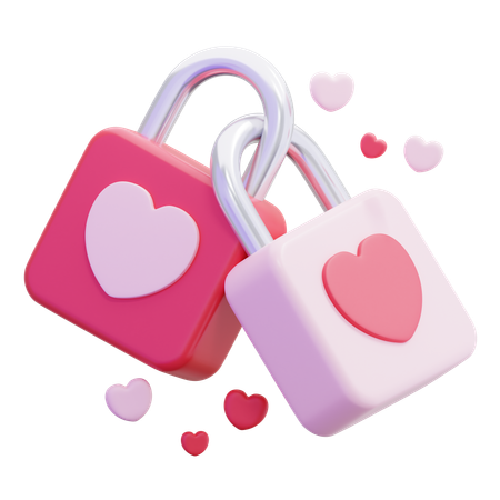 Love Lock  3D Icon