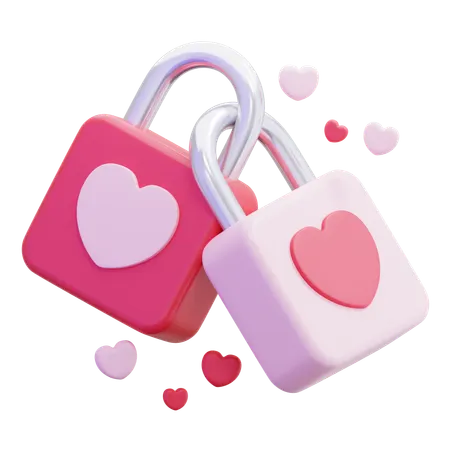 Love Lock  3D Icon