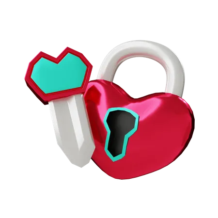 Love Lock  3D Icon