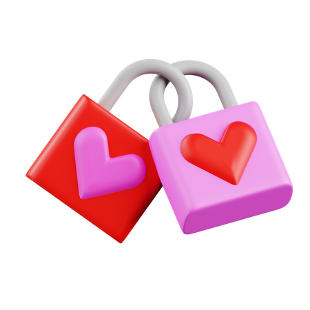 Love Lock  3D Icon