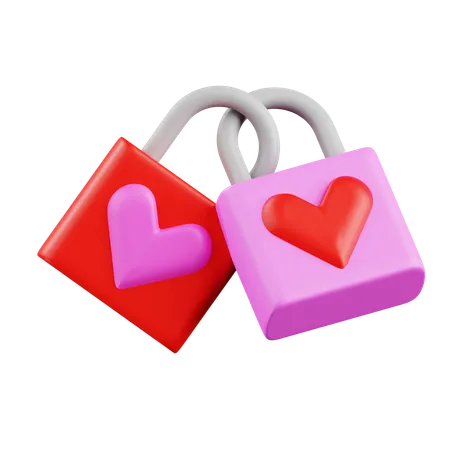 Love Lock  3D Icon