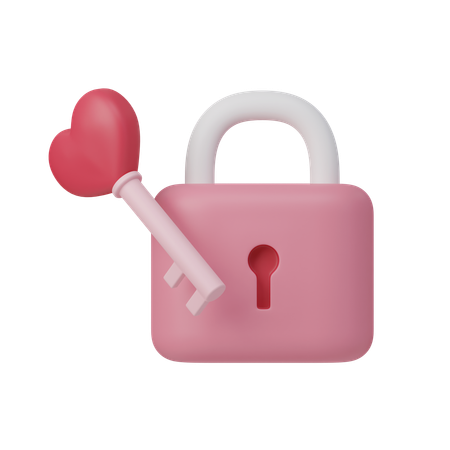 Love Lock  3D Icon