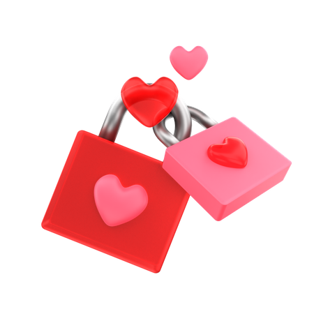 Love Lock  3D Icon