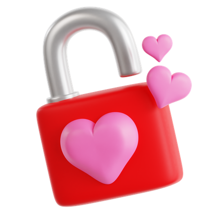 Love Lock  3D Icon