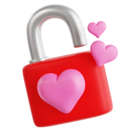 Love Lock  3D Icon