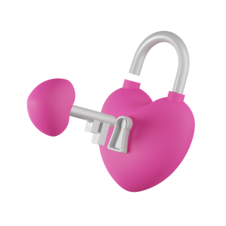 Love Lock  3D Icon