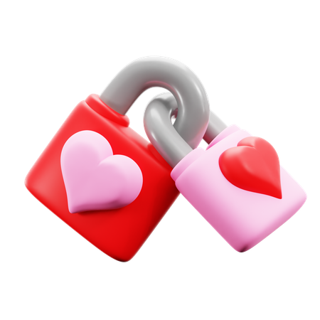 Love Lock  3D Icon