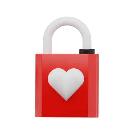 Love lock 3D Icon