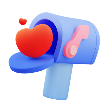 Love mail  3D Icon