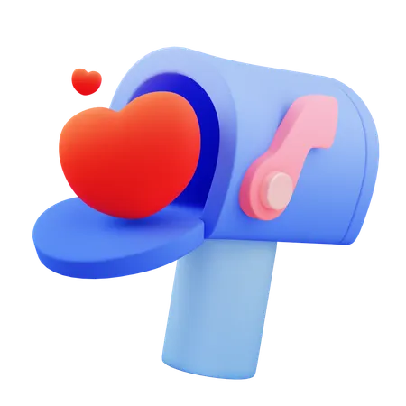 Love mail  3D Icon