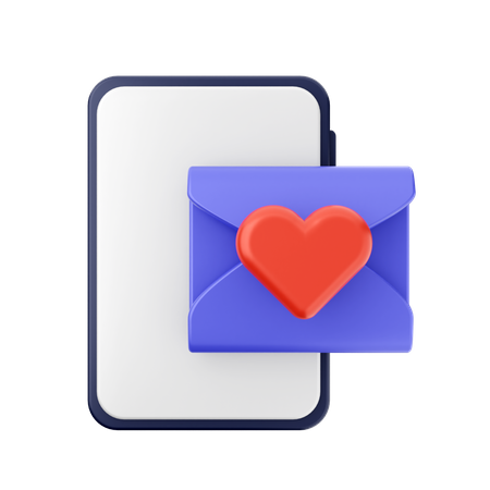 Love Mail  3D Icon