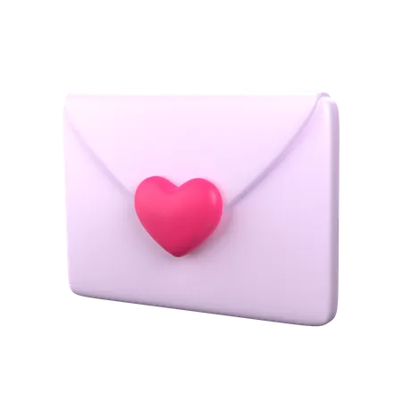 Love Mail  3D Icon