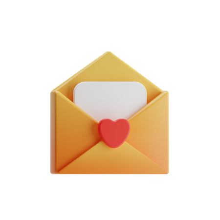 Love Mail  3D Icon