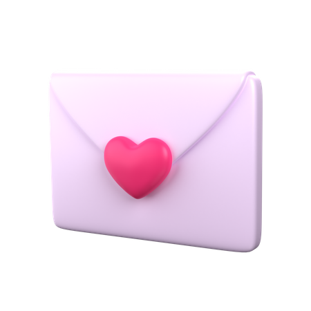 Love Mail 3D Icon