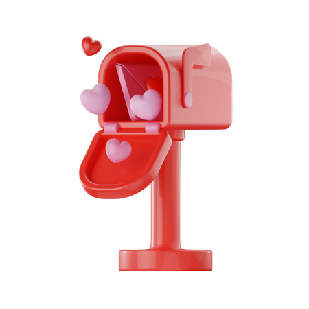 Love Mail Box  3D Icon