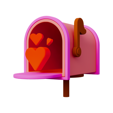 Love Mail Box  3D Icon