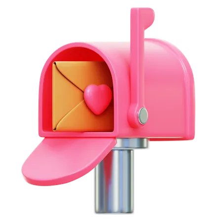 Love Mail Box  3D Icon