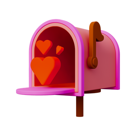 Love Mail Box  3D Icon