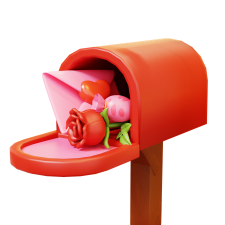 Love Mailbox  3D Icon