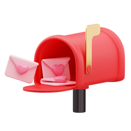 Love Mailbox  3D Icon
