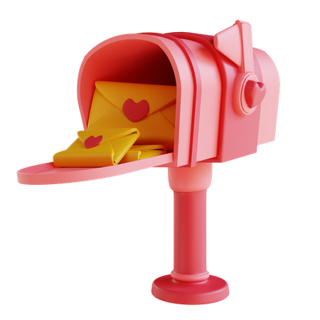 Love Mailbox 3D Icon