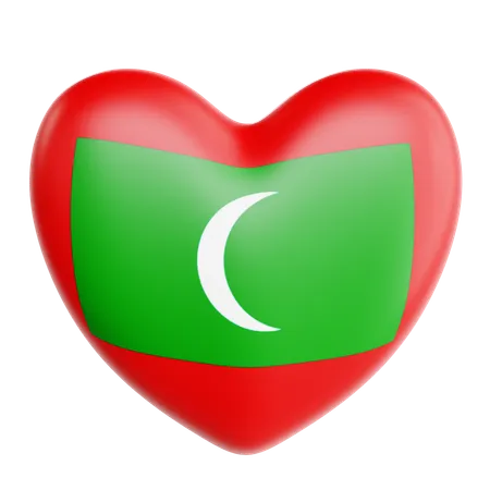 Love Maldives  3D Icon