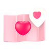 3d valentine map emoji